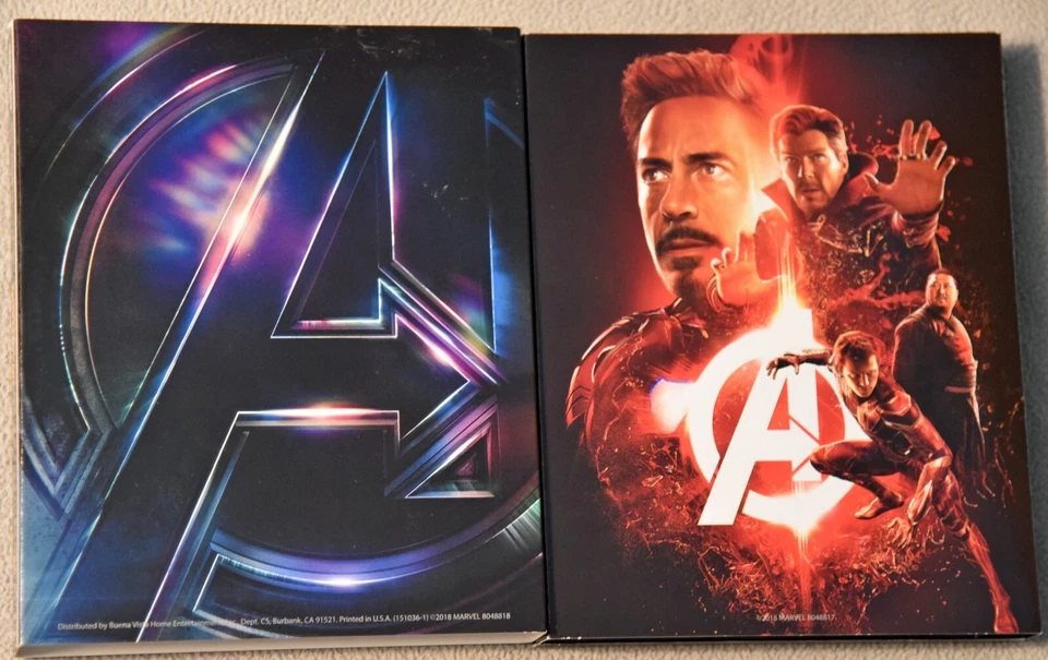 Avengers Infinity War Target Limited Edition 4K Ultra HD & Blu-ray with 36 Pg Bk Foto 2 de 3