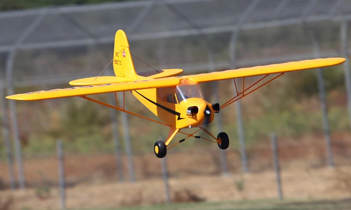 Komplettes Modellflugzeug Anfängerset Piper J-3 EPO 1400 mm RTF Einsteiger - Bild 3 von 4