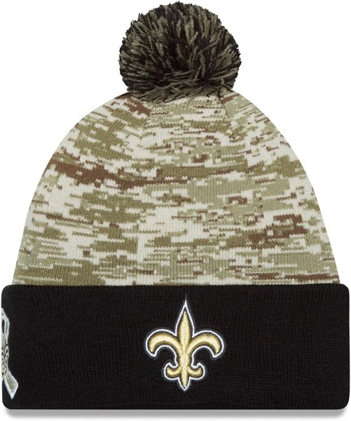 Nfl Beanie New Orleans Saints Salute Service MüTze Sideline 2015 889352976863-image