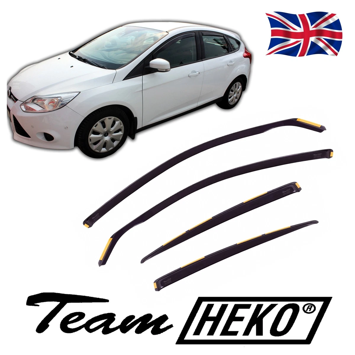 Team heko wind deflectors focus mk3 deals