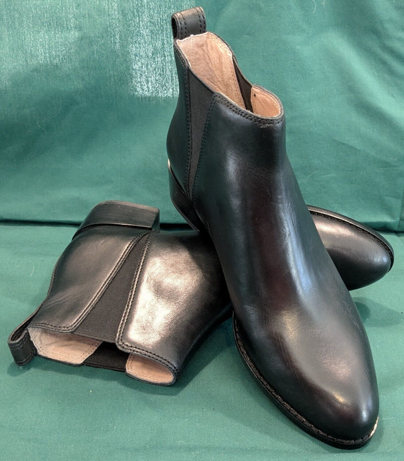 Madewell Carina Leather Booties in Black Size 6.5 US for Women