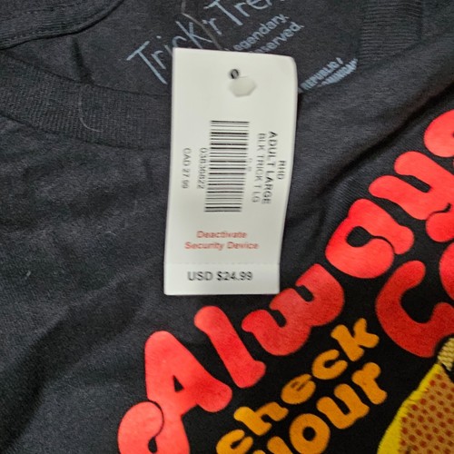 Trick R Treat Always Check Your Candy Men's T Shirt - Black - Large - Picture 5 of 5