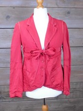 Marithe Francois Girbaud Red Cotton Jacket - Uk Size 14