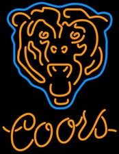 Chicago Bears 10" Vivid LED Neon Sign Light Lamp Room Cute Decor Super Wall VL