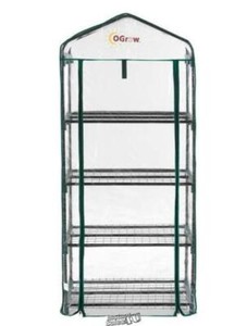 Ogrow 4-Tier Portable Greenhouse Green