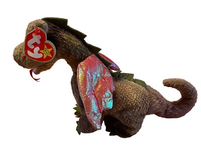 RETIRED, VINTAGE, RARE - SCORCH THE DRAGON, TY BEANIE BABY - LOTS