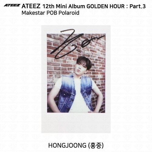 ATEEZ 12th Mini Golden Hour Part.3 MakeStar POB Photocard Polaroid KPOP K-POP - Bild 23 von 41