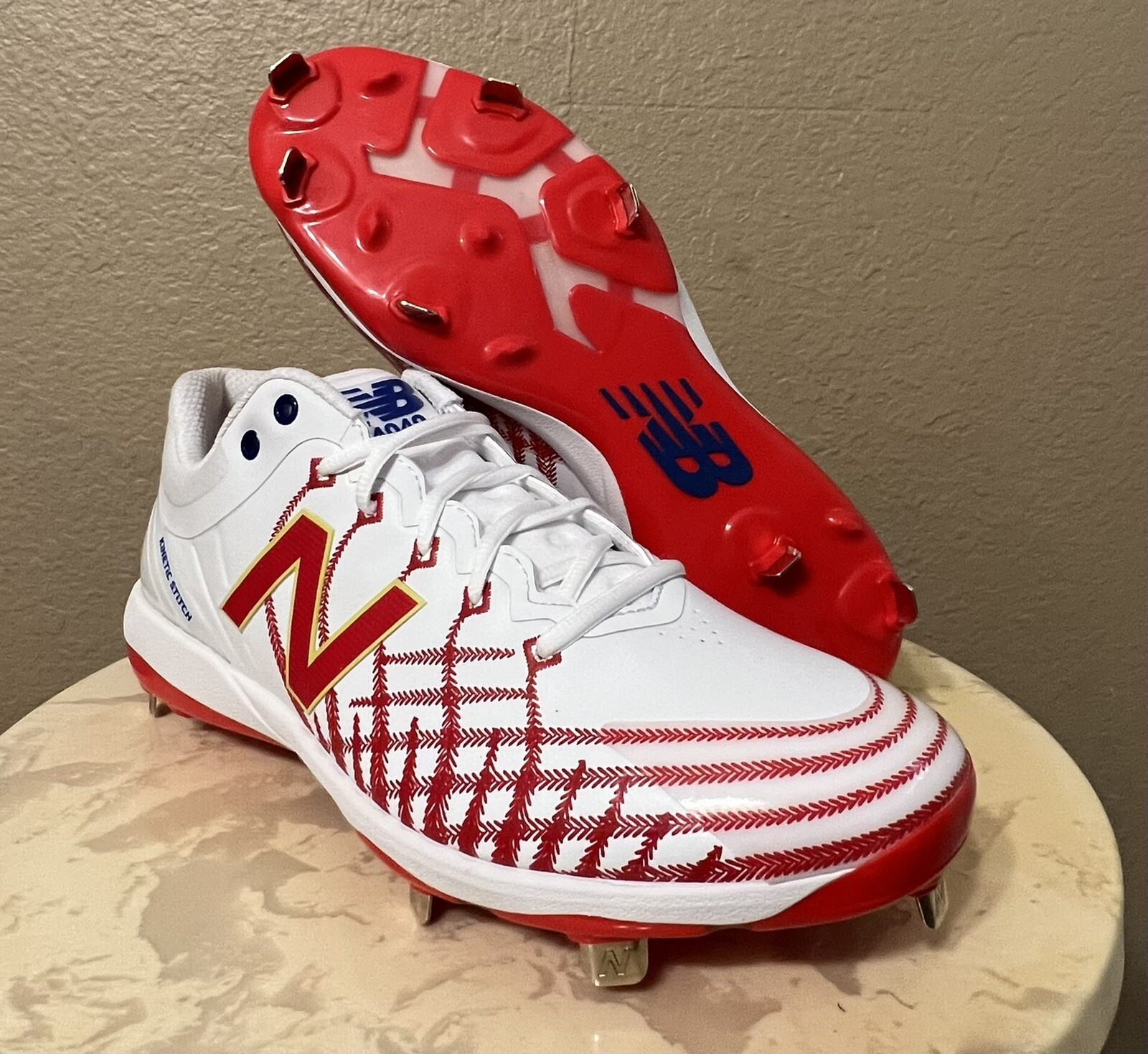 New Balance Men's 4040 V5 Big League Chew Metal Baseball Cleats, Purple