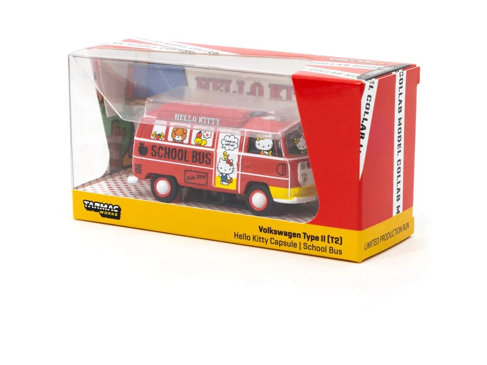 TARMAC - Volkswagen Type II (T2) Hello Kitty Capsule School Bus - Image 3 of 3