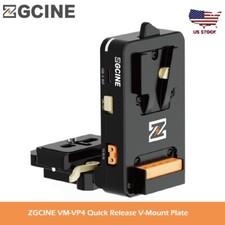 ZGCINE VM-VP4 Quick Release V-Mount Battery Plate V-Lock for DSLR Camera Tripod
