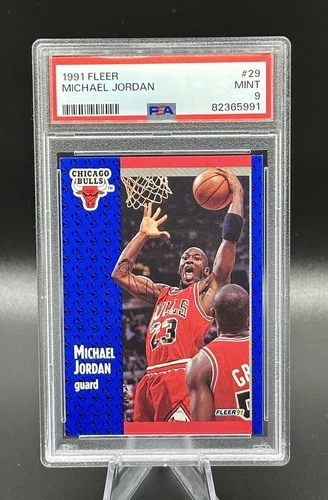 1991 Fleer #29 MICHAEL JORDAN  PSA 9 - Mint  THE GOAT- SWEET CARD