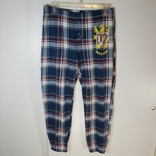 Harry Potter Pajama Bottoms Size S Gryffindor Blue Plaid