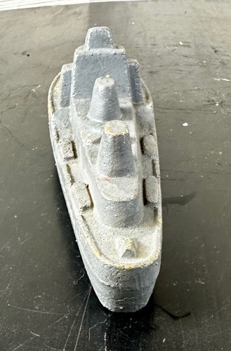 VTG Original 50s Collectible Toy hard plastic boat Battleship - Picture 4 of 7