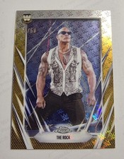 2026 Topps Chrome Wrestlemania Exclusive WWE #1 The Rock  Logofractor # 44/50 
