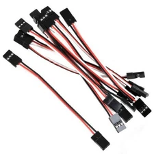 10 Pcs Remote Control Servo Extension Cable Wire Male to Male Connector Pro