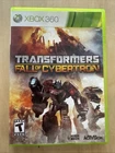 Transformers Fall of Cybertron - Microsoft Xbox 360 DAMAGED REAS DESCRIPTION
