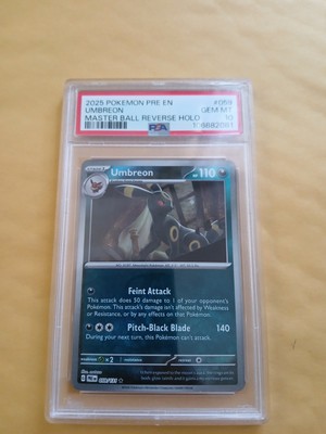 PSA 10 Umbreon (Master Ball Pattern) 059/131 Sv: Prismatic