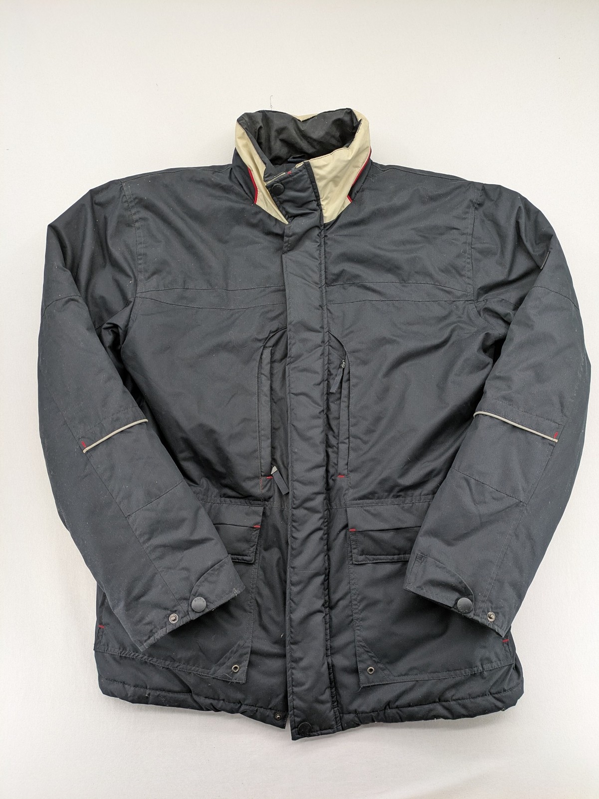 Okay Herren Winterjacke Gr 56/58 XL schwarz Wattiert Gefüttert Outdoor Jacke