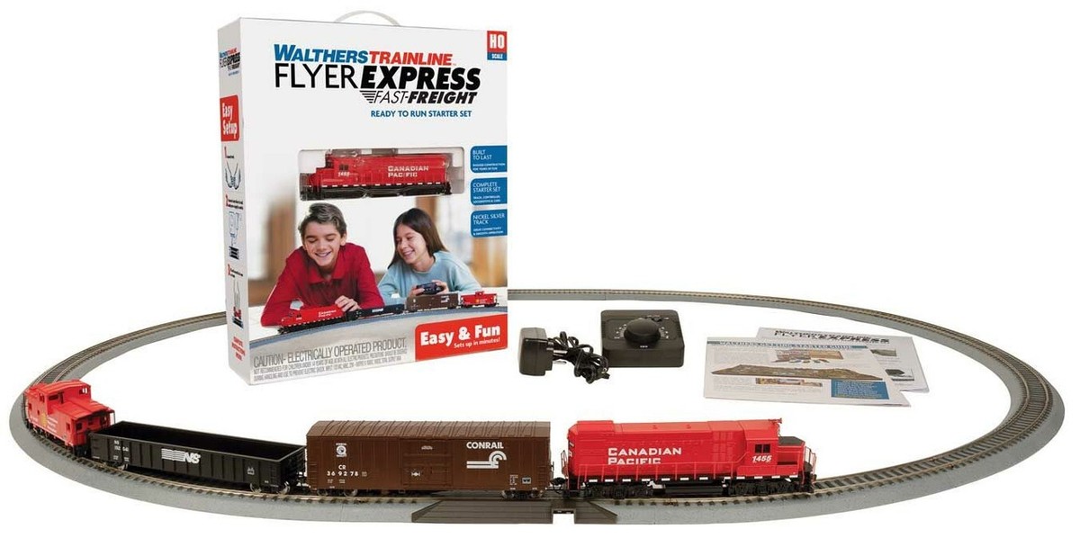 Walthers HO Scale ~ Flyer Express Freight Train Starter Set