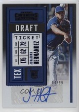 2020 Contenders Rookie 2 Draft Ticket Blue 54/99 Jonathan Hernandez Auto 1g4r