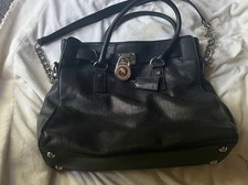 Michael Kors Black Saffiano Leather Hamilton ...