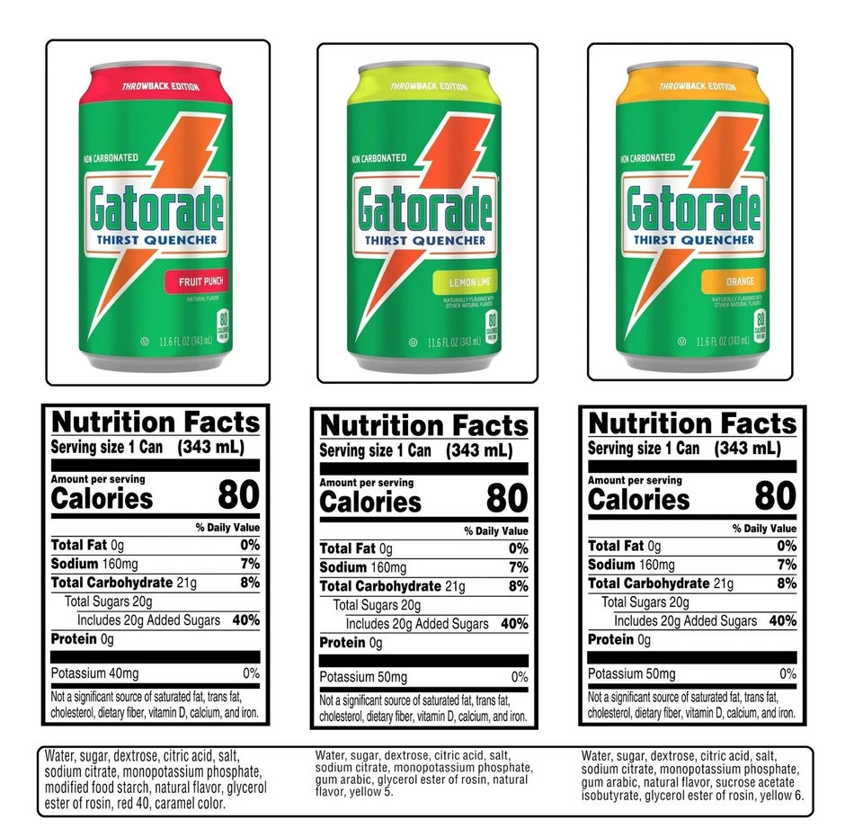 Bebida deportiva Gatorade Thirst Quencher, paquete variado con electrolitos, 11,6 fl o Foto 3 de 4