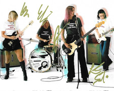 * THE BEACHES * signed 8x10 photo * BLAME MY EX * NO HARD FEELINGS * COA *