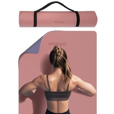 Extra Thick 8mm Yoga Mat, 72"x28" Non Slip Exercise Mat, Reversible 2-Sided D...