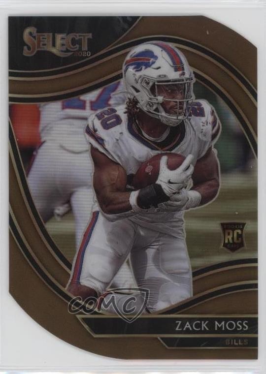 2020 Panini Select Field Level Copper Prizm Die-Cut 92/355 Zack Moss #369 u6m
