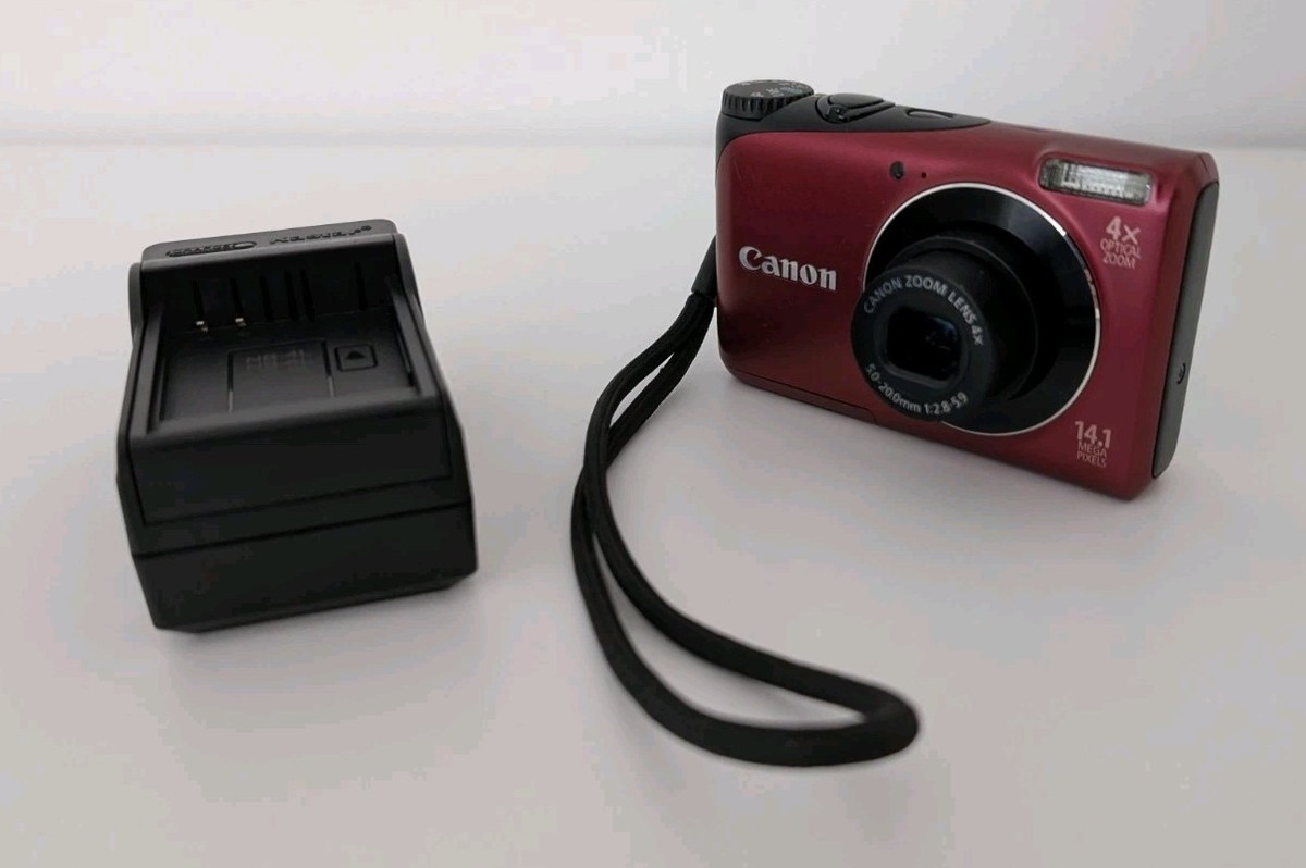 Canon PowerShot A2200 HD Black Digital Camera Charger/Battery For