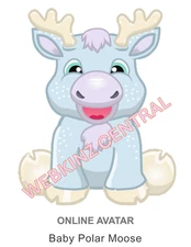 Webkinz Classic Baby Polar Moose *Code Only* (~messaged~)