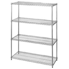 Olympic J2424CJ74C 24 in x 24 in 4 Shelf Chromate Finished Shelving