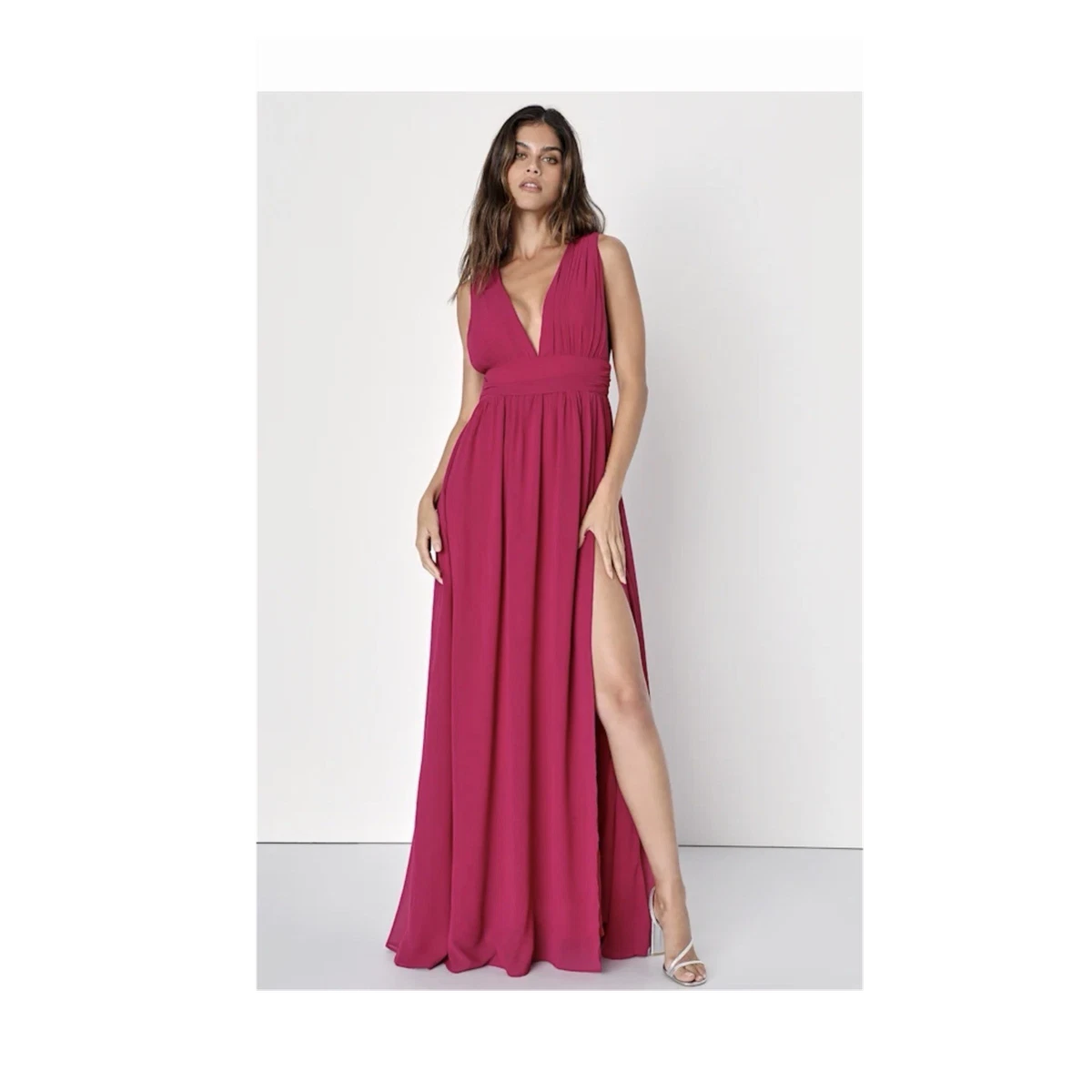 where should a long bridesmaid dress fall Spaghetti Strap Dusty Pink Bead Top High Low Matte Satin Bridesmaid Dresses main image 1