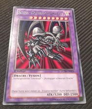 Schwarzer  Totenkopfdrache  Rare 1. Auflage Deutsch Joey Wheeler Anime 