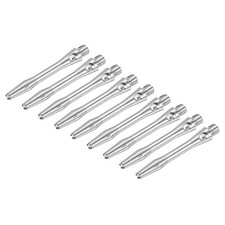 9 Pack 35mm Dart Shafts Medium 2BA Thread Aluminum Dart Stems Silver