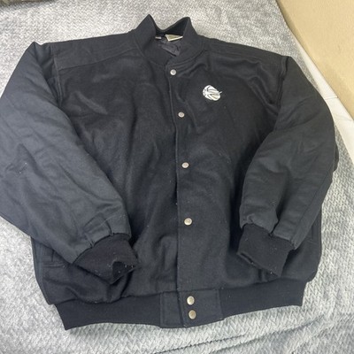 Vintage Nike Men Long Sleeve Button Up Letterman Varsity Jacket Tag XL