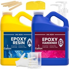 Epoxy Resin Kit, 2 Gallon Food Safe Epoxy Resin Casting  Coating, Crystal Cl...