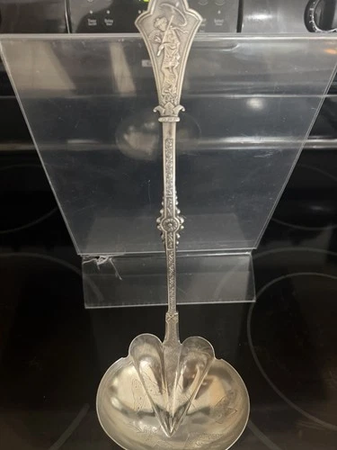 Japanese by Gorham Sterling Silver Soup Ladle GW Bright-Cut w/ Dragonfly 12 3/4"