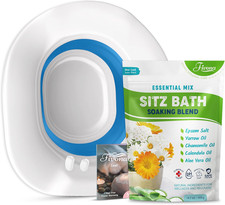 2-In-1 Sitz Bath Soak Kit over the Toilet Seat with Epsom Salt with Essential Oi
