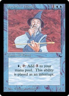 Magic MTG - Apprentice Wizard - The Dark - GESPIELT - EN