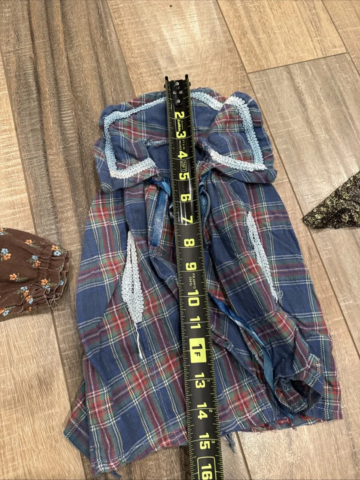 Gran Lote de 10 Vestidos Muñeca Trajes Aparece Hecho a Mano De Colección 13"-18" Vacaciones/Otoño Foto 3 de 4