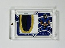 2024 PANINI IMMACULATE LAMAR JACKSON #IL-LJN JUMBO PATCH /25