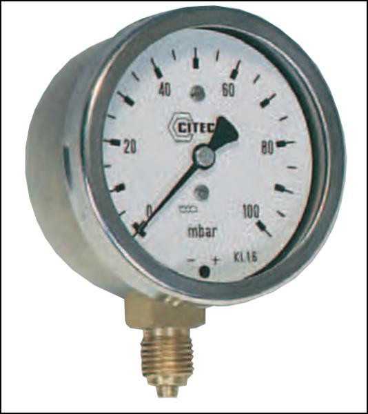 Manomètre basse pression CITEC 410 395 pack de 2 contre fuites air