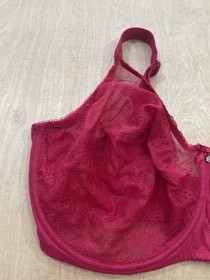 Wacoal 855186 Retro Chic full Figure Underwire Bra Size 38H Red