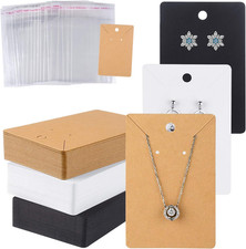 150 Set Earring Cards, Earring Display Cards with Self-Sealing Bags for Stud Ear