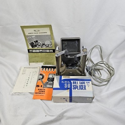 Minette S-1 Video Editor 8mm Film Viewer/Editor, Used, Retro