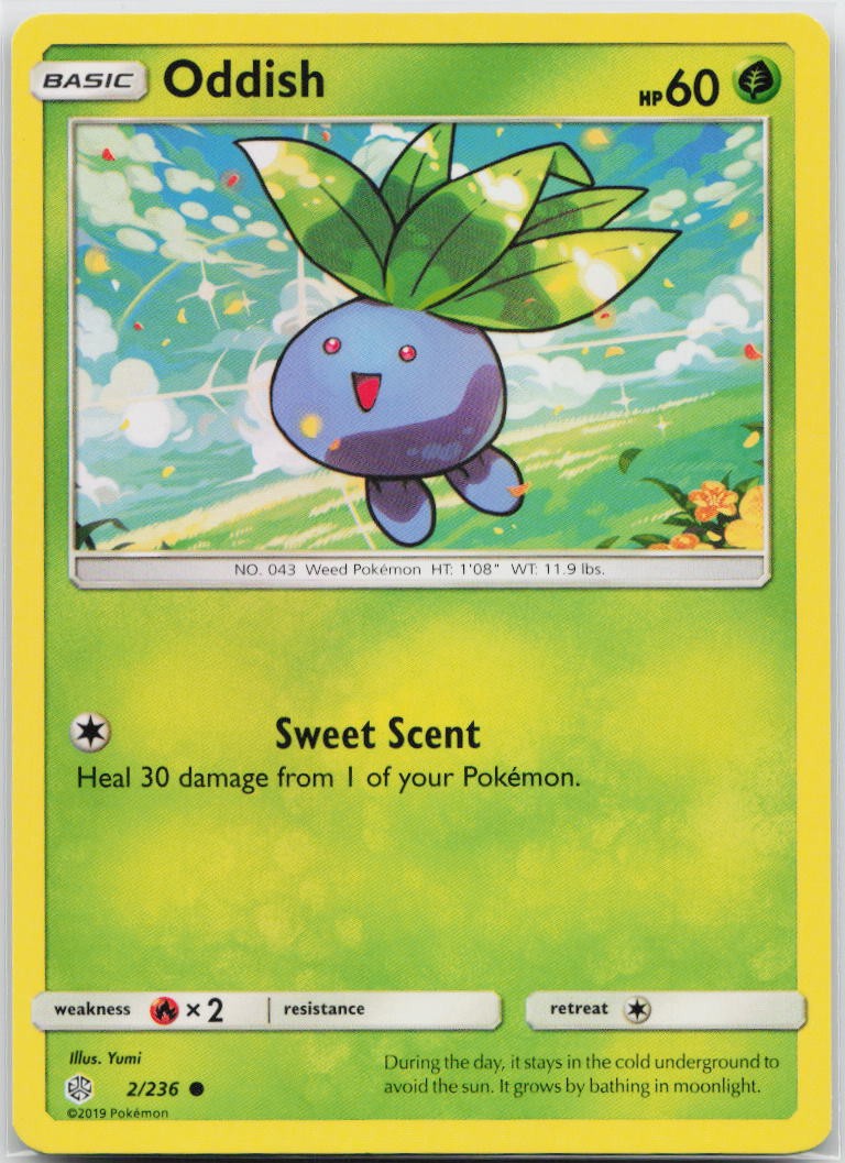 Oddish Common SM - Cosmic Eclipse 2/236 Pokemon TCG