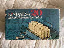 1968 Clairol Kindness 20 Instant Hair Setter Hot Curlers, OG Paperwork, NO CORD