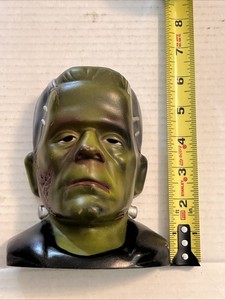 Buste Banque Universal Monsters – Frankenstein – Tête De Collection 20 Cm – Tirelire Vinyle Détaillée