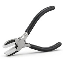 Nylon Jaw Pliers for Jewelry Making, 5.12 Inch Flat Nose Jaw Pliers, Soft Black